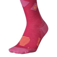 STOX Energy Socks Skisocke Skiing Merino (Kompression fördert Durchblutung) pink/orange Damen - 1 Paar